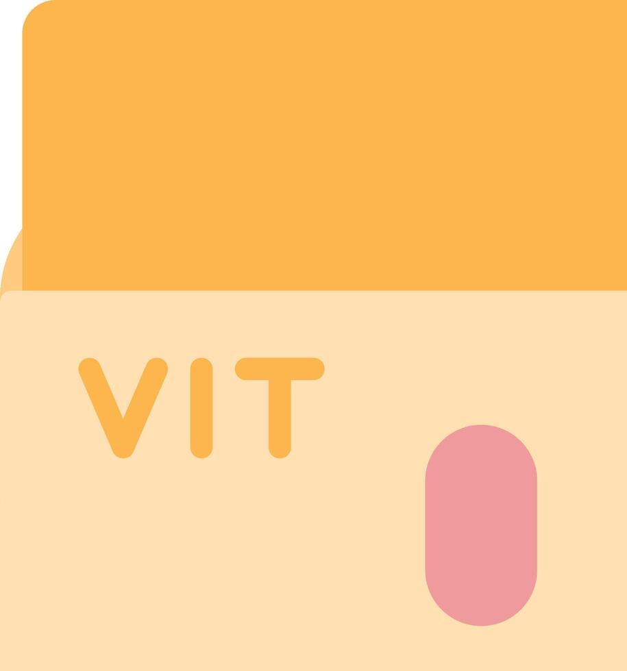 A yellow envelope with the word vita on it vector