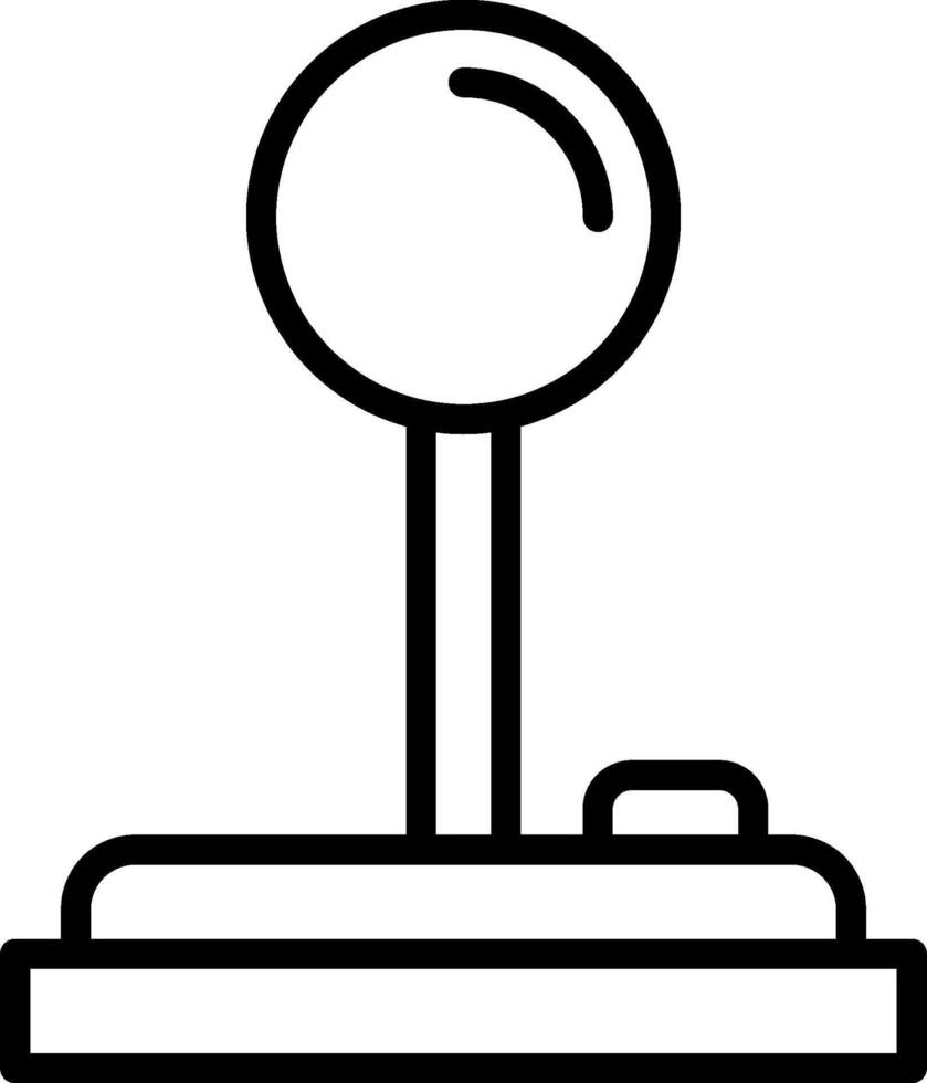 A black and white image of a joystick vector