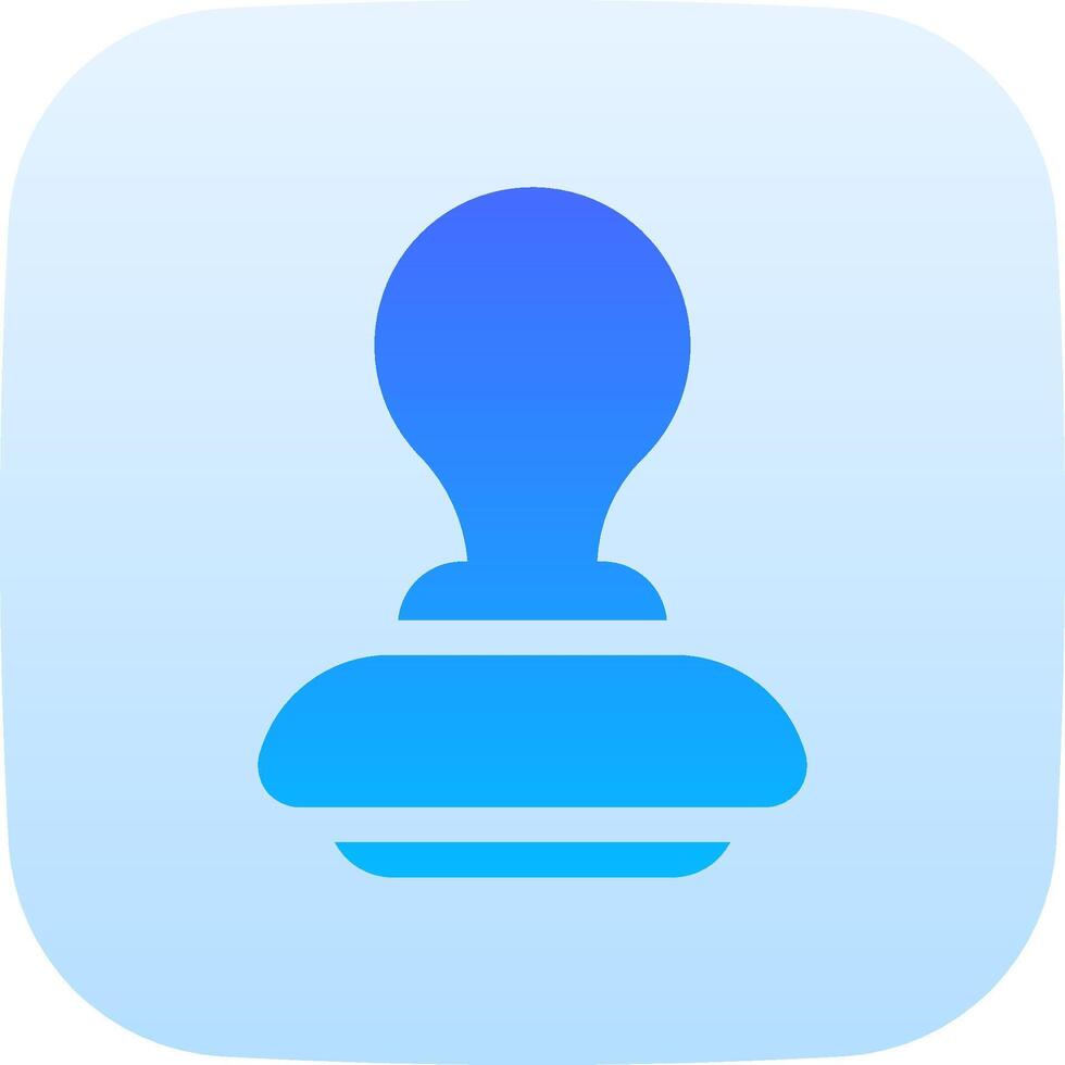 A blue stamp on a white background vector