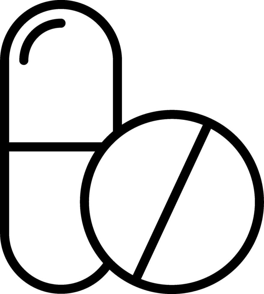 Pill and capsule icon vector