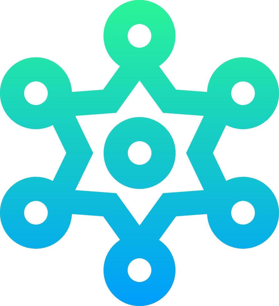 The logo for the blockchain project vector