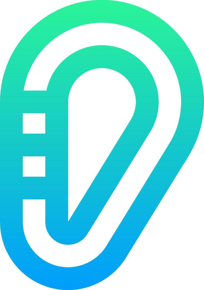 The logo for the app ear vector