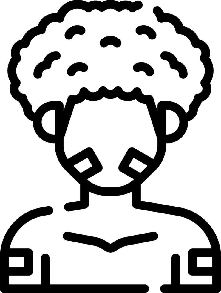 A man with a hat on his head vector