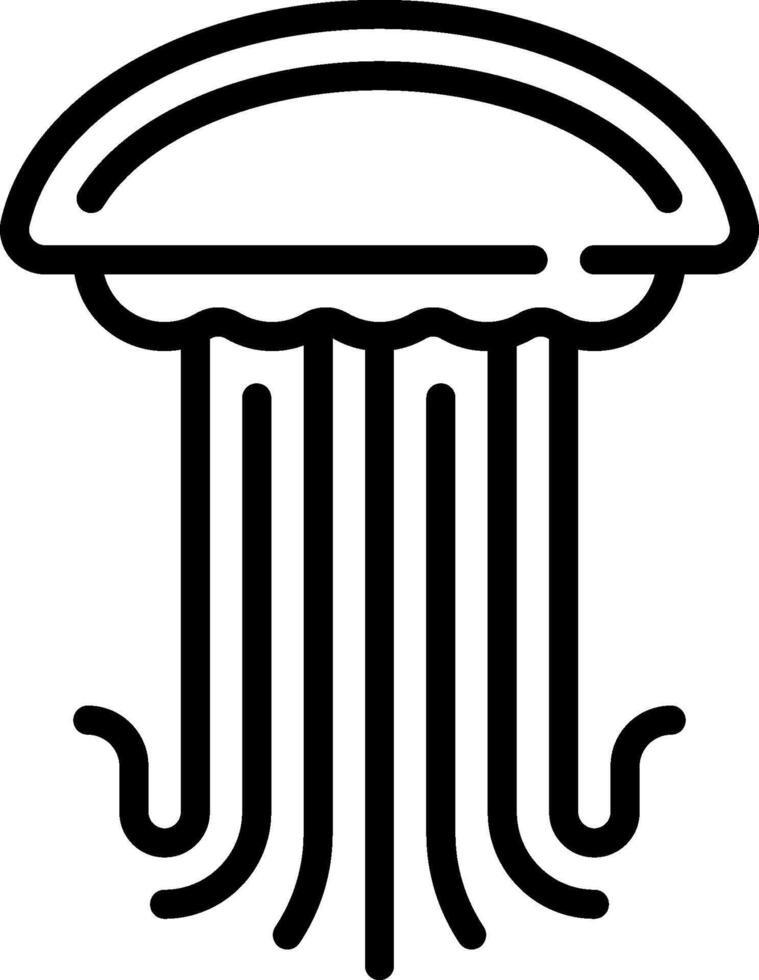 Jellyfish icon illustration vector