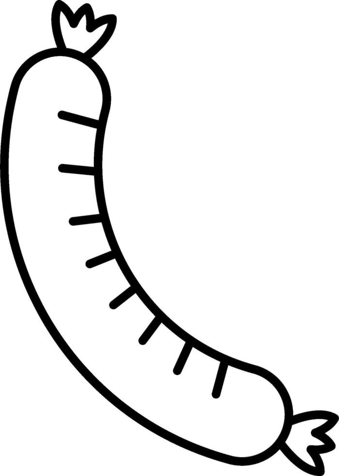 Sausage coloring pages vector
