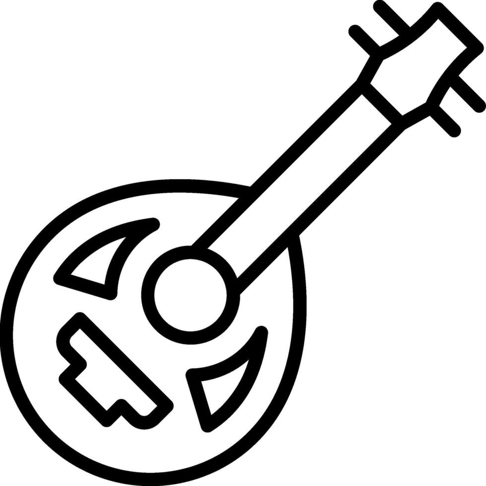 A guitar icon on a white background vector