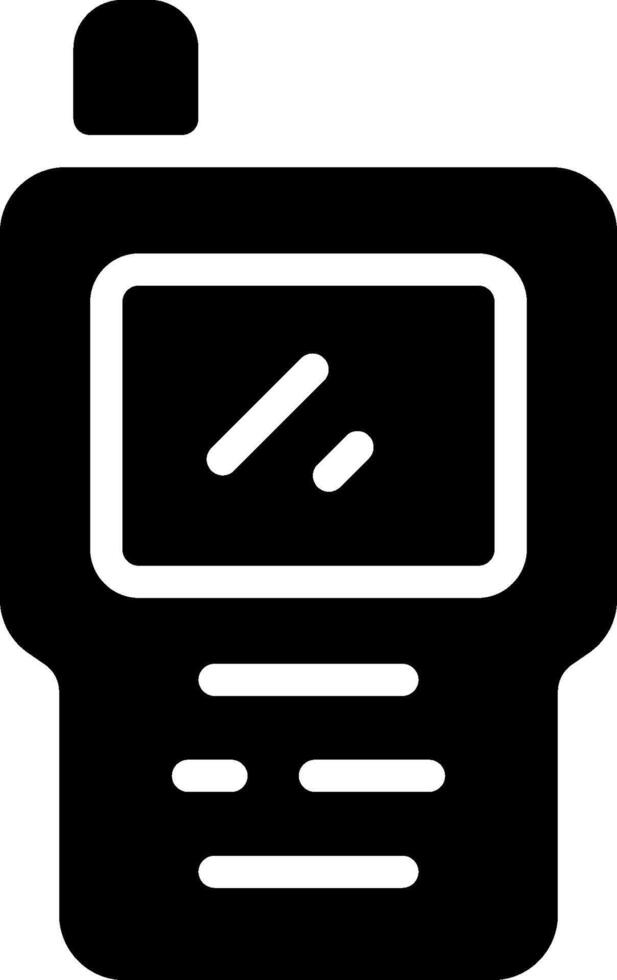 A black and white image of a cell phone vector