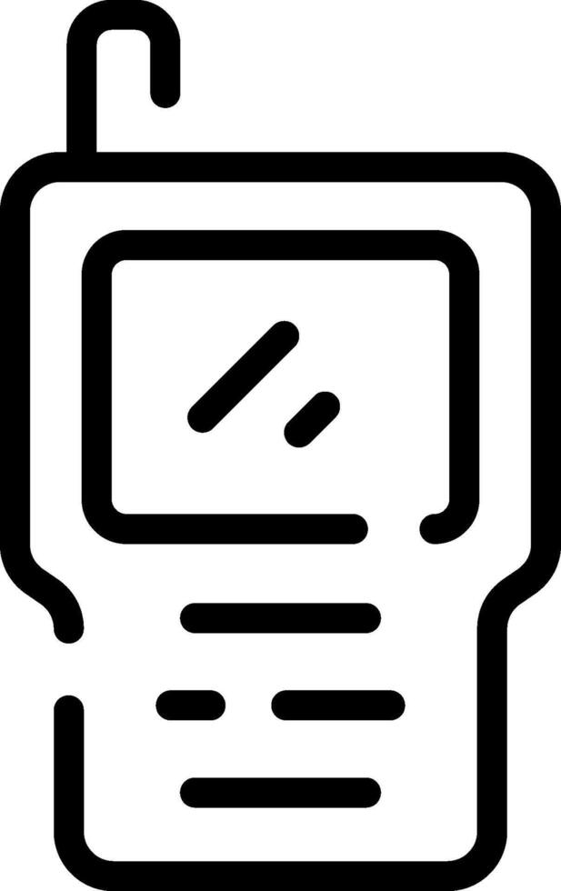 A black and white image of a cell phone vector