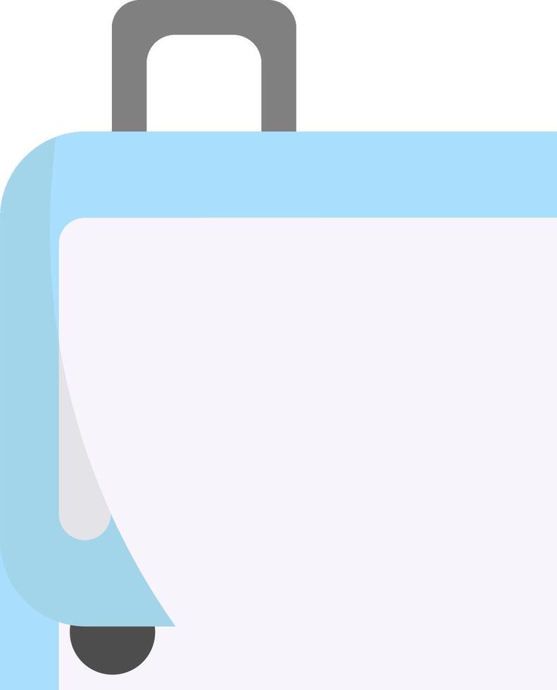 A suitcase with a piece of paper on it vector