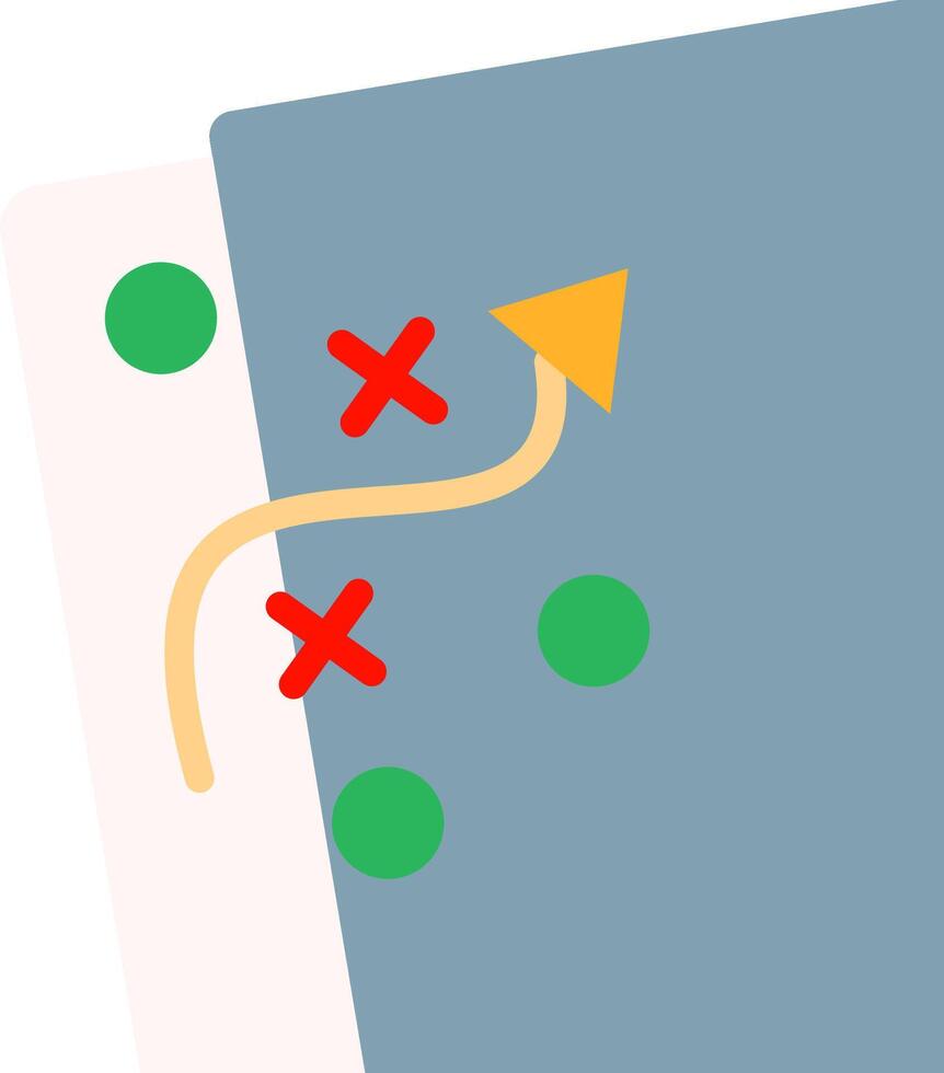 A green arrow pointing to a green arrow vector