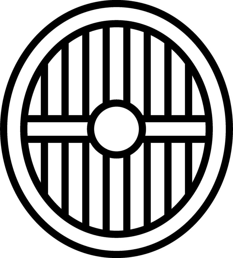 A black and white image of a circular grill vector