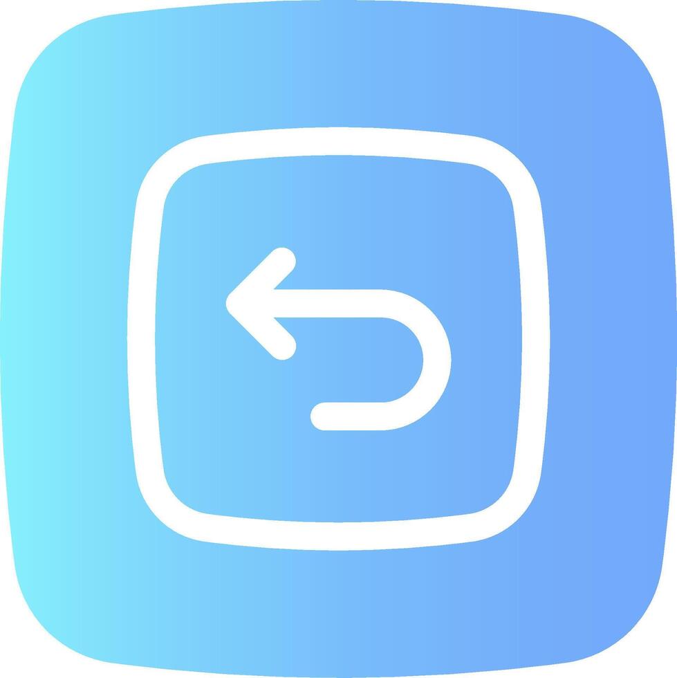 A blue square with an arrow pointing to the left vector