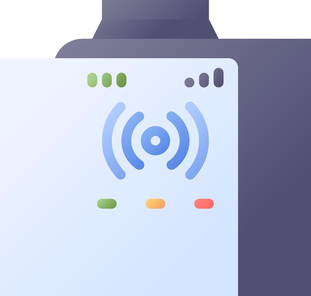 A phone with a wifi icon on it vector