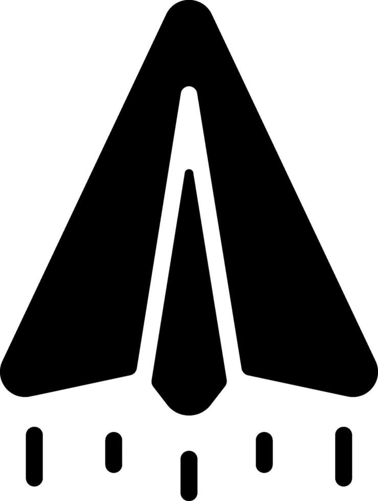 A black and white image of a triangle with a drop of water vector