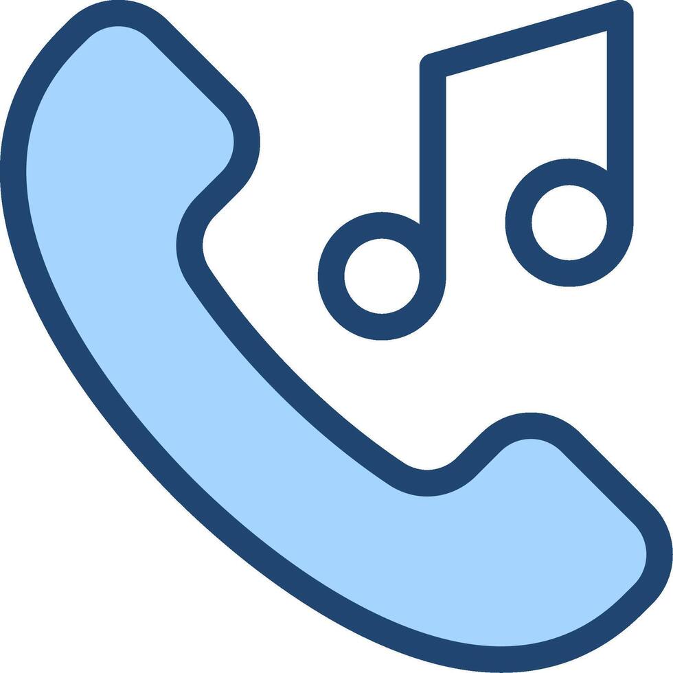 A phone with music notes and a phone icon vector