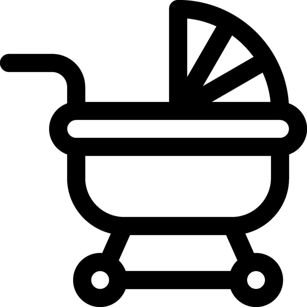 Baby carriage icon vector