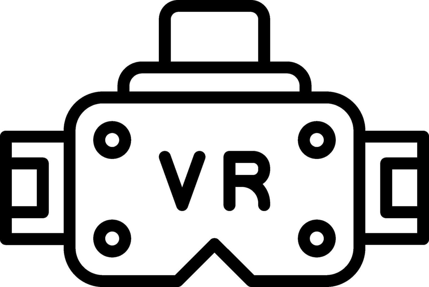 Vr headset icon vector