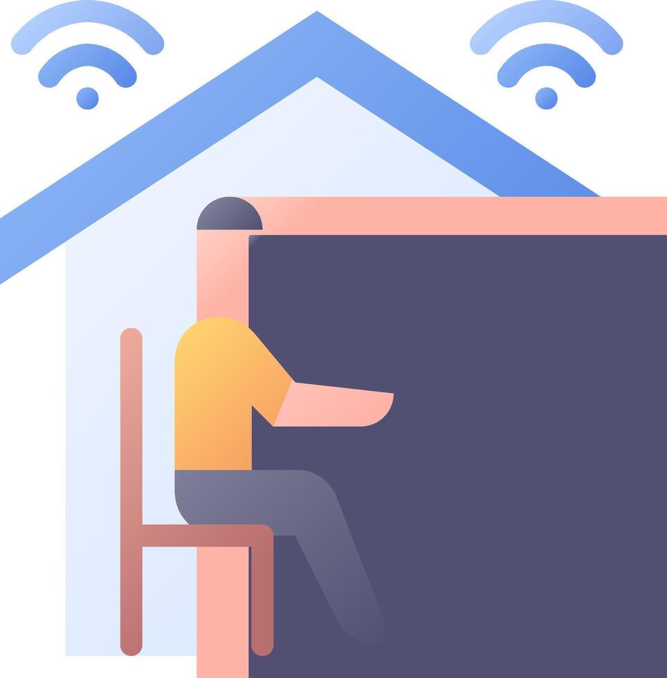 How to set up a home wifi network vector