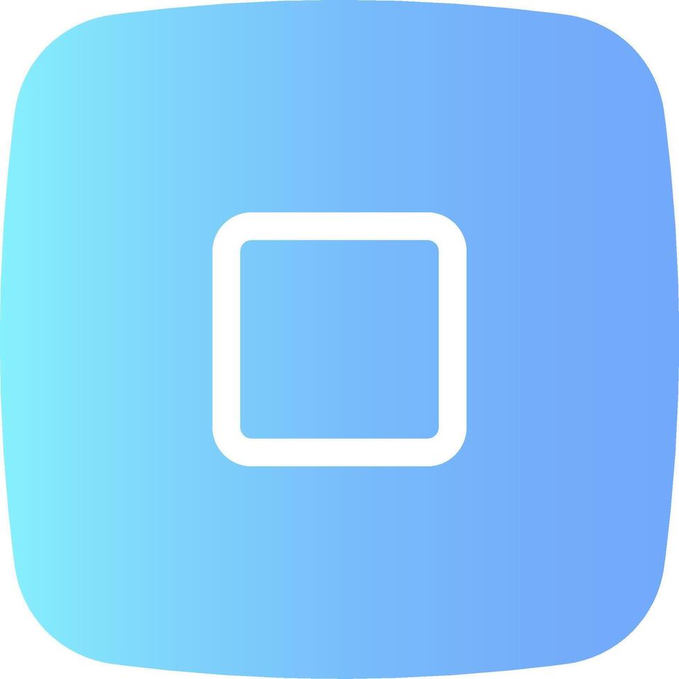 A square button with a blue background vector