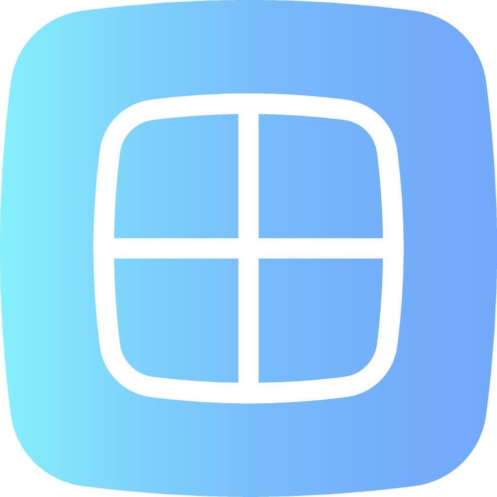 A square icon with a square in the middle vector