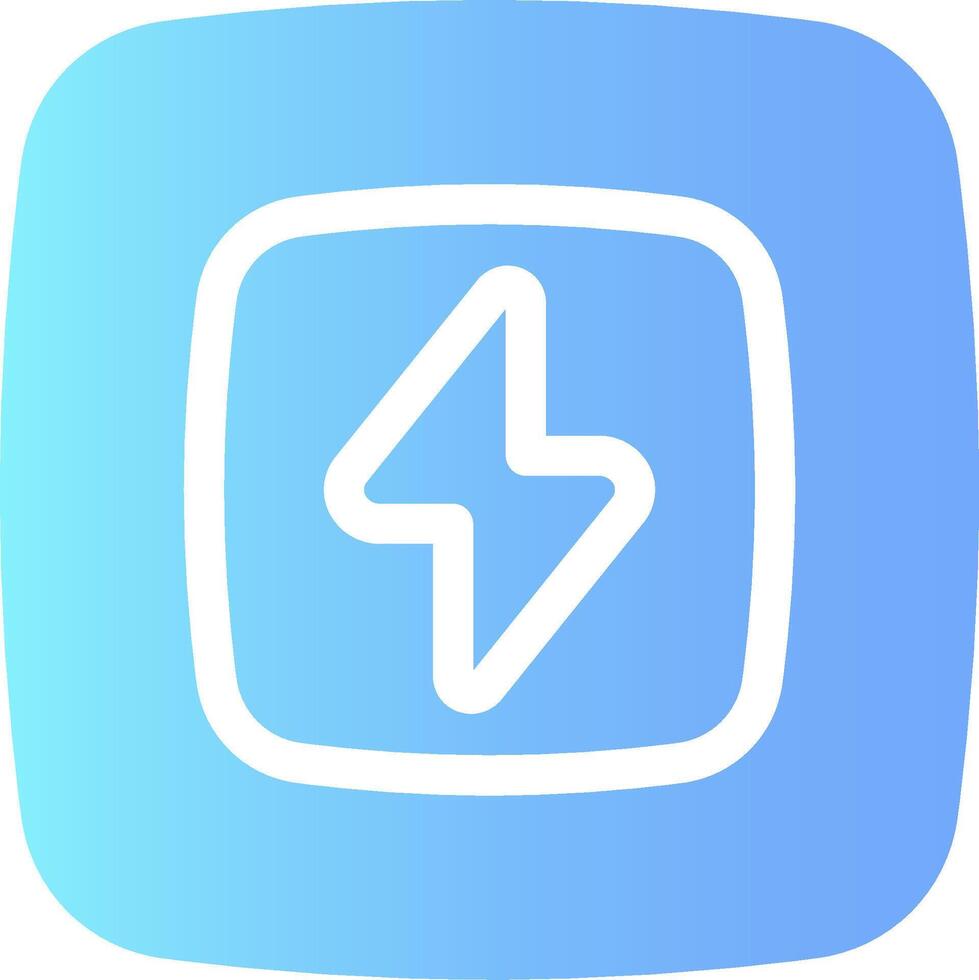 A blue and white icon with an arrow pointing up vector