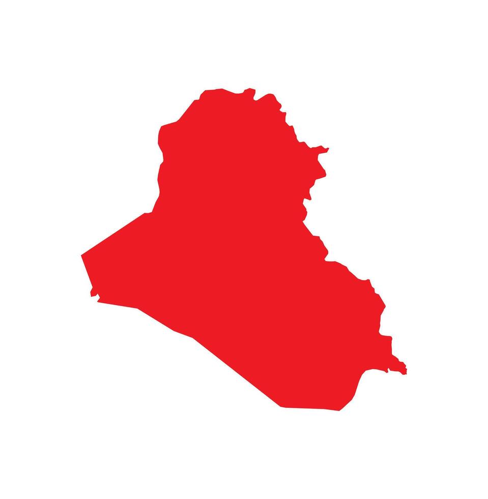Map of Iraq. Iraq Map on white background. vector