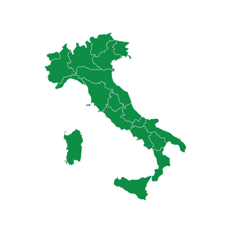 Map of Italy. Italy Map on white background. vector