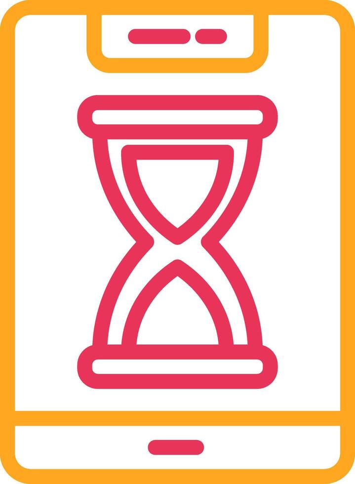 Smartphone Line Two Color Icon vector