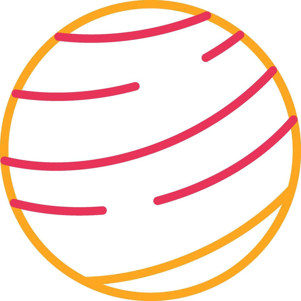 Jupiter Line Two Color Icon vector