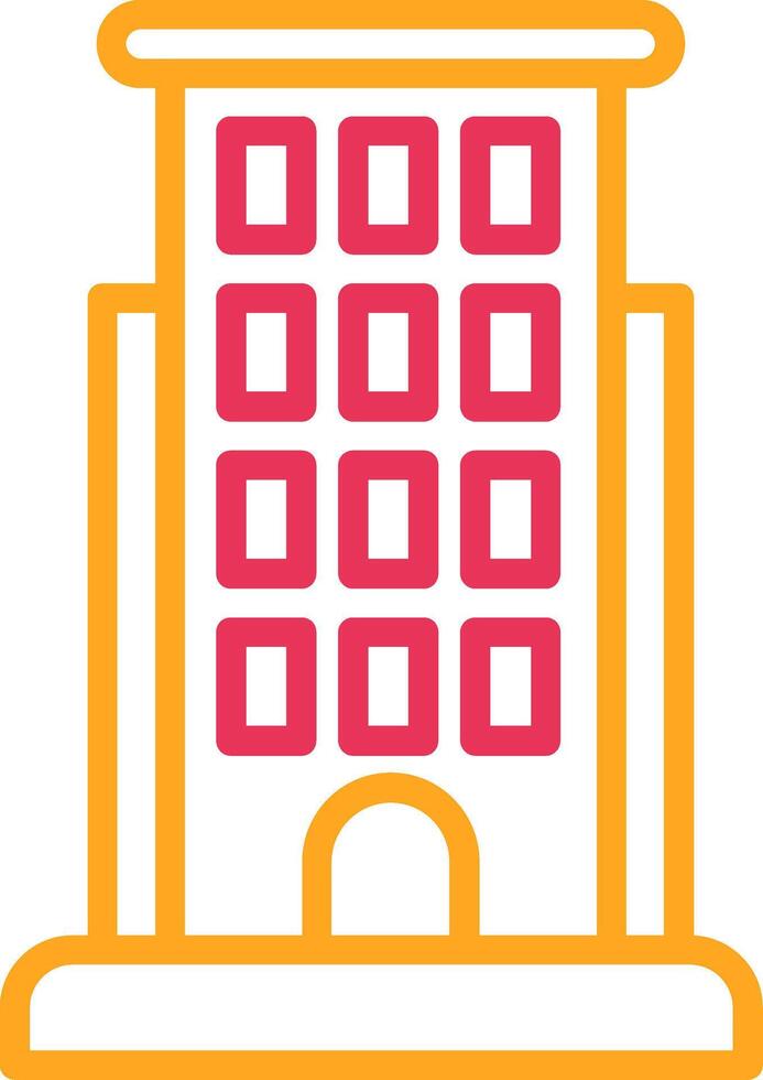 Structure Line Two Color Icon vector