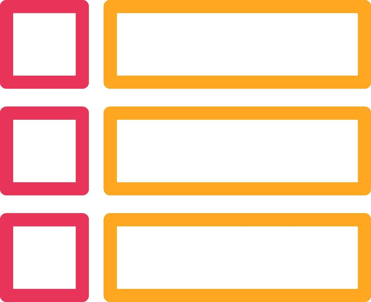 Menu Line Two Color Icon vector
