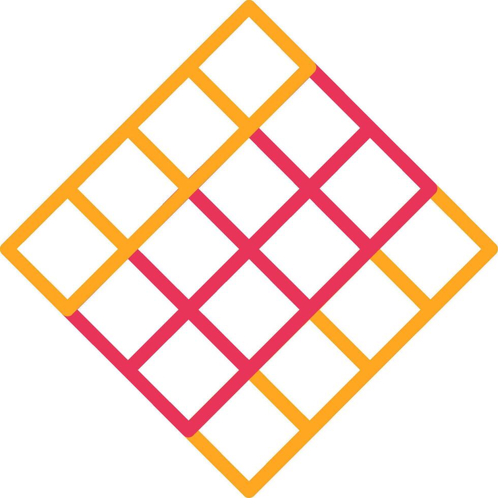 Tiles Line Two Color Icon vector