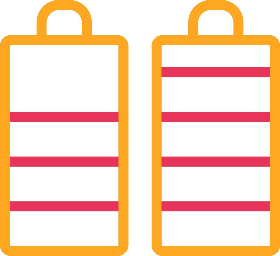 Battery Line Two Color Icon vector