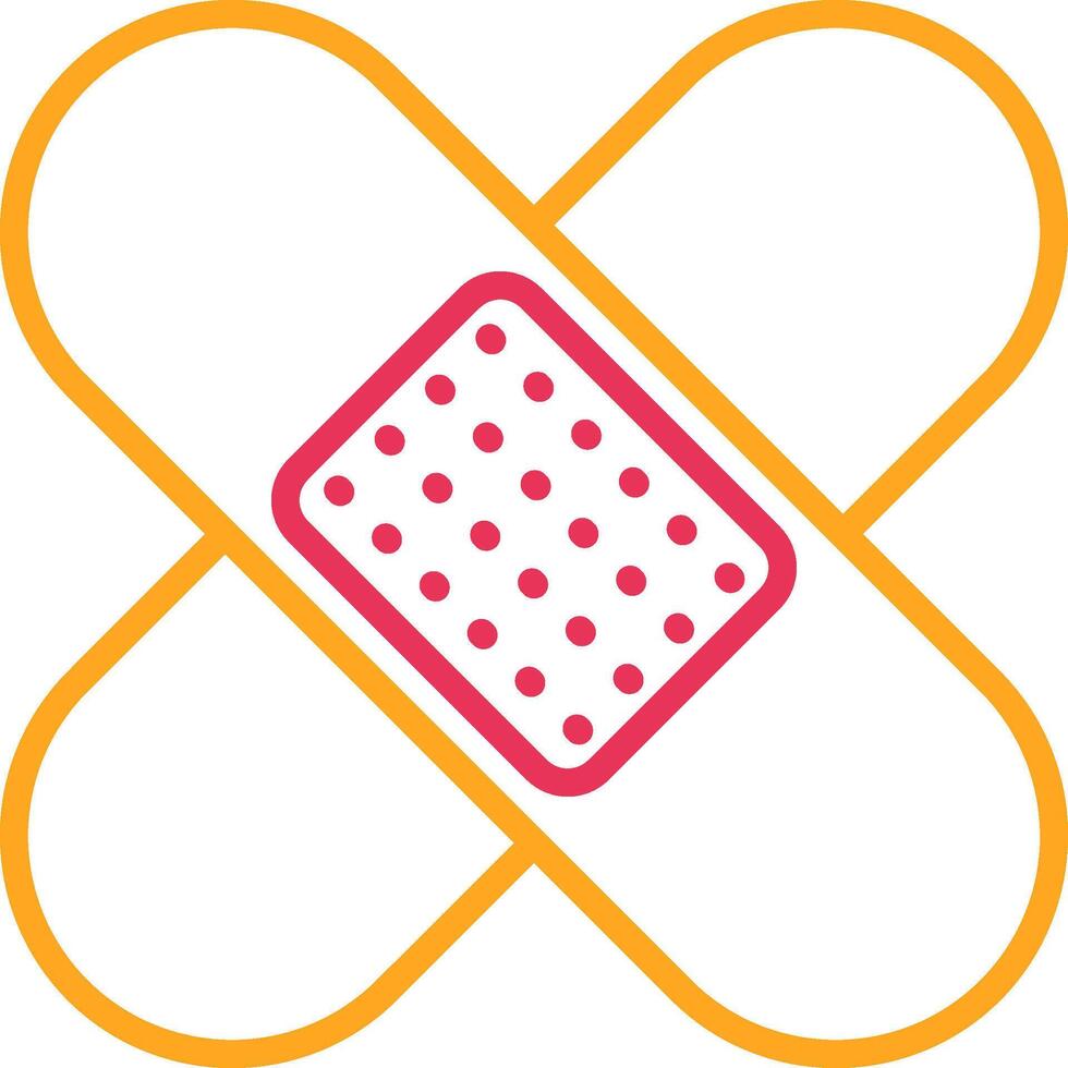 Bandage Line Two Color Icon vector