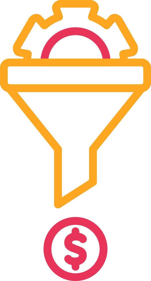 Conversion Line Two Color Icon vector