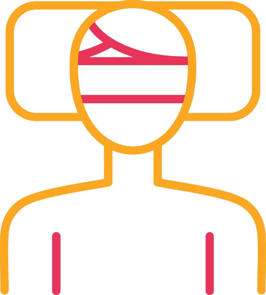 Fever Line Two Color Icon vector