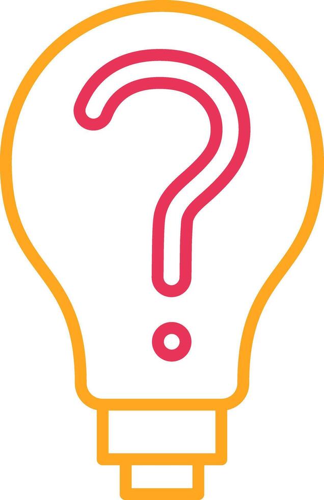 Decision Making Line Two Color Icon vector