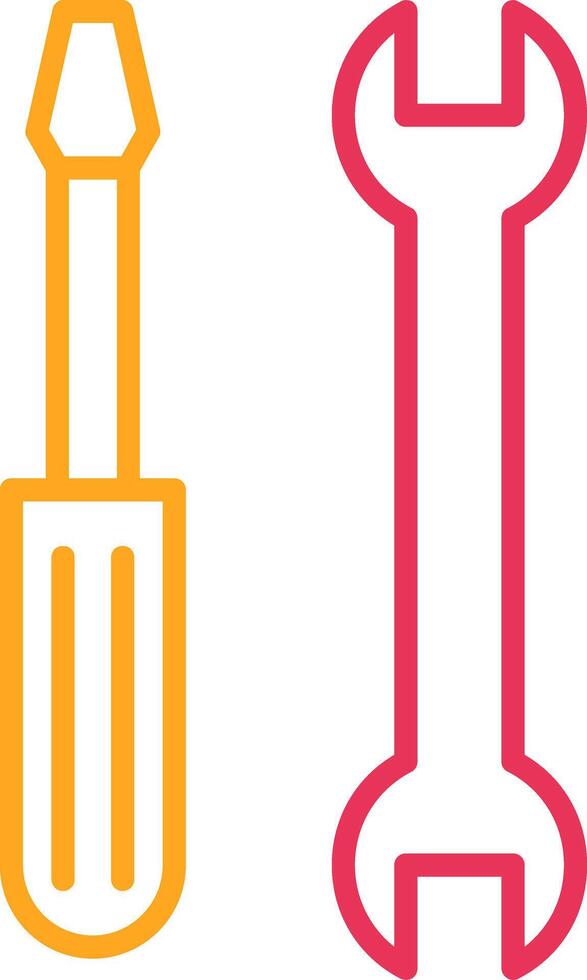Tools Line Two Color Icon vector