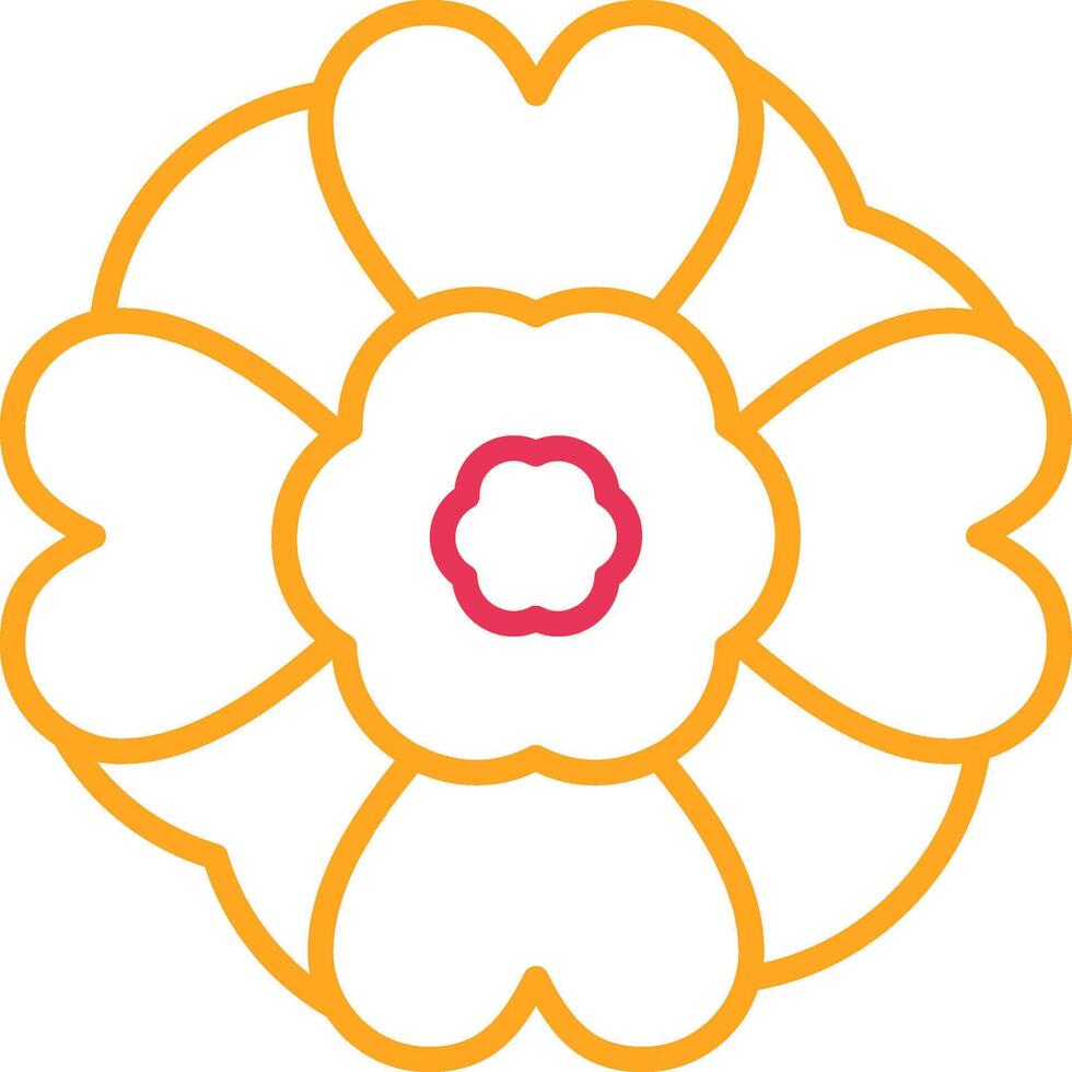 Mint Marigold Line Two Color Icon vector