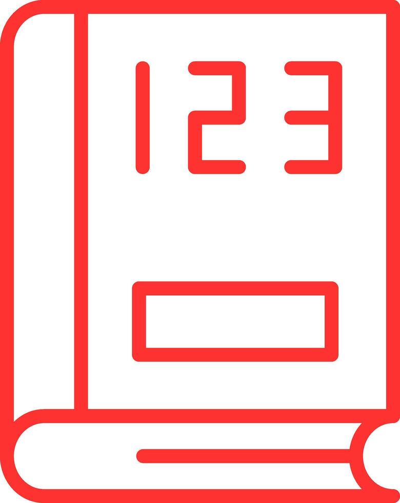 Maths Line Two Color Icon vector
