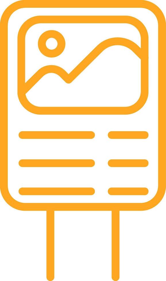 Poster Line Two Color Icon vector