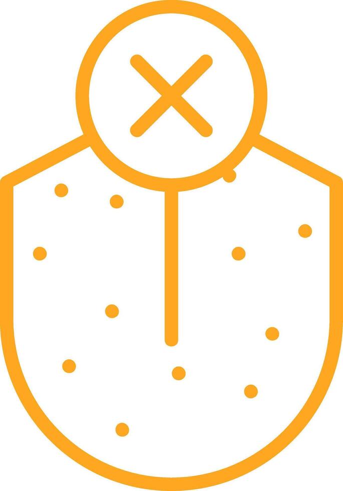 Loss Sense Of Taste Line Two Color Icon vector