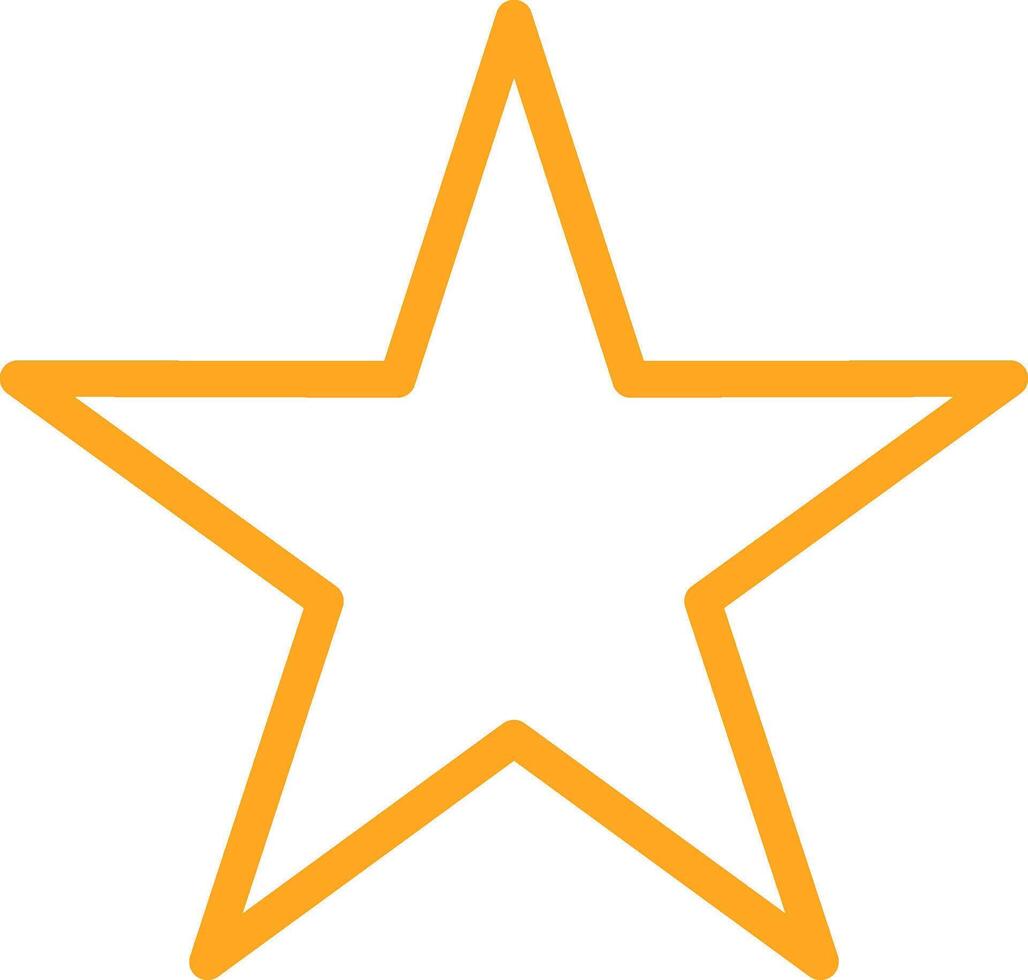Star Line Two Color Icon vector