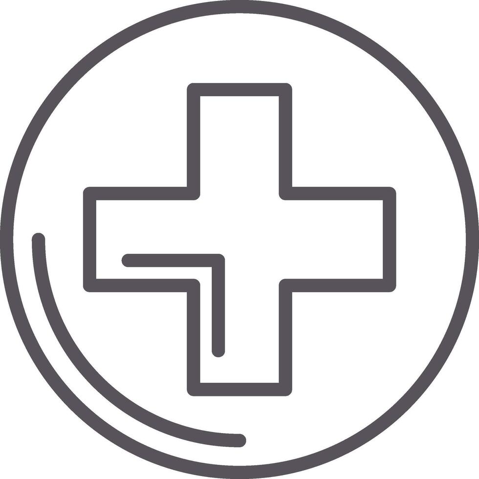 Hospital Line Two Color Icon vector