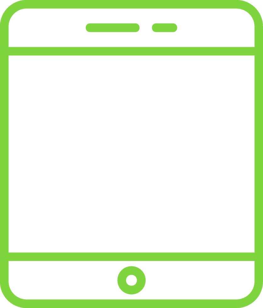 Tablet Line Two Color Icon vector