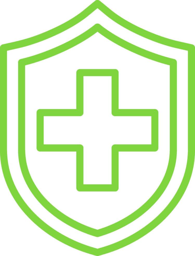 Health Insurance Line Two Color Icon vector