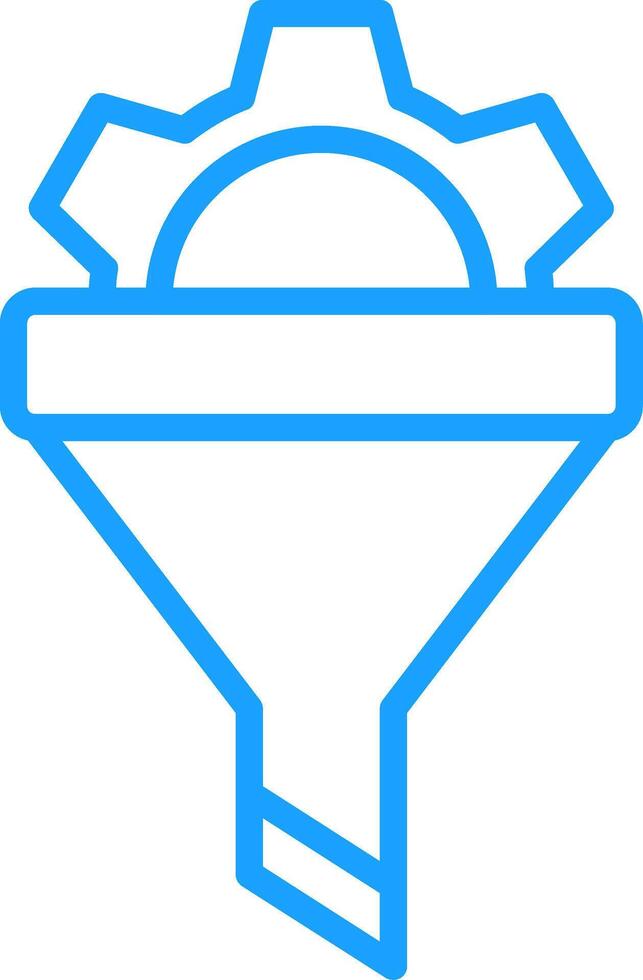Filtering Line Two Color Icon vector