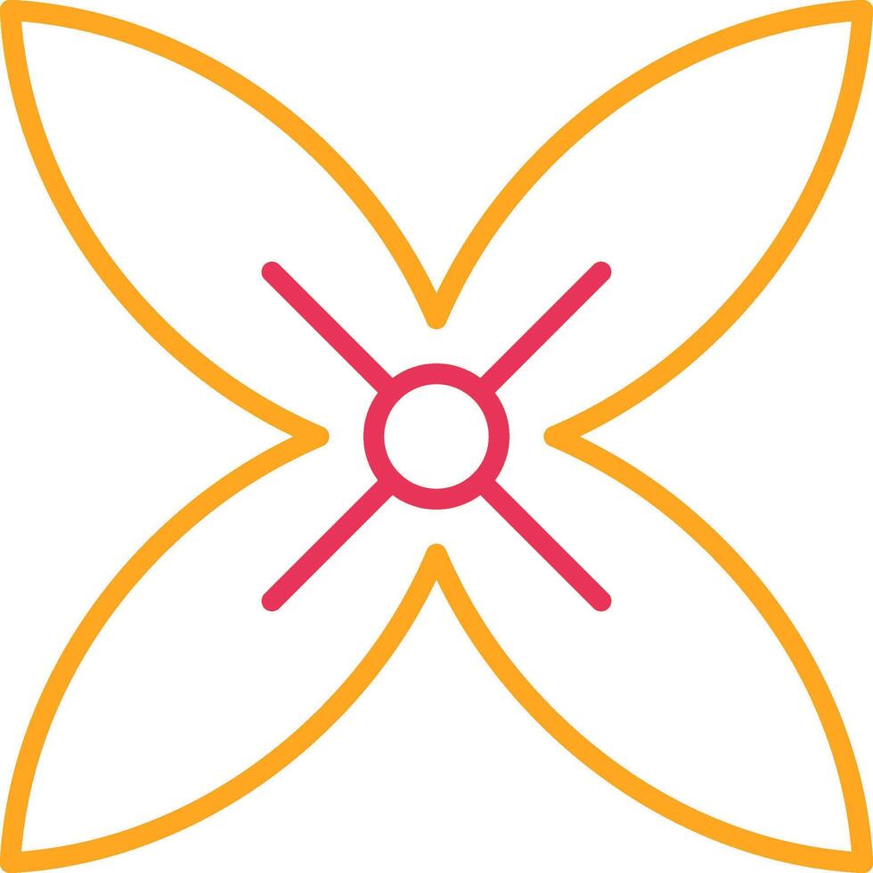 Bouvardia Line Two Color Icon vector