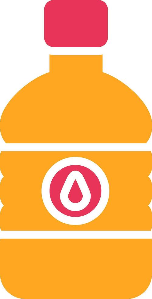 Mineral Water Glyph Two Color Icon vector