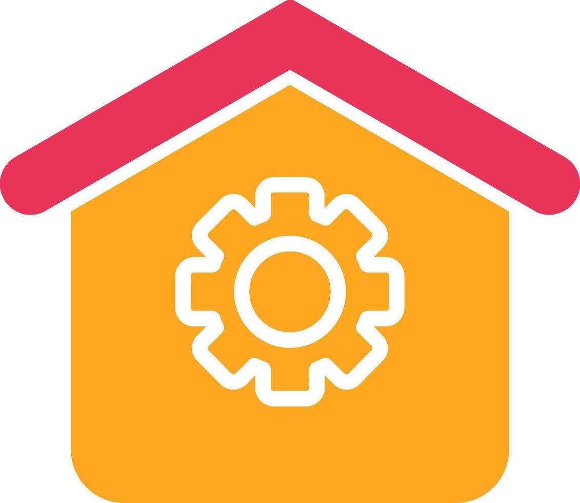 Setting Glyph Two Color Icon vector